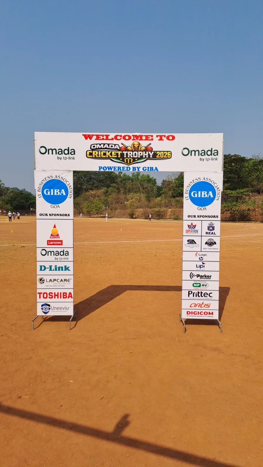 Batting at the GIBA cricket match